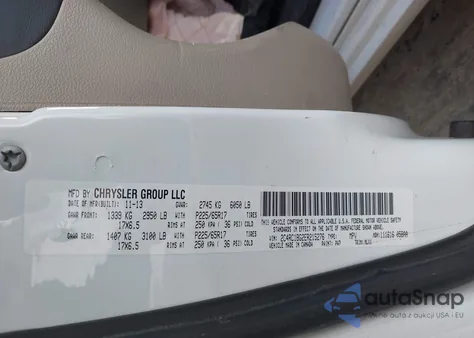 2014 Chrysler Town & Country Touring z USA, uszkodzony, nr VIN 02C4RC1BG2ER21527